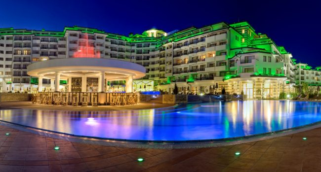 Interior and exterior lighting for Hotel Emerald