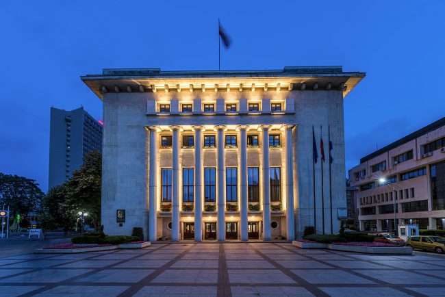 Design and delivery of facade and outdoor lighting for the building of the Municipality of Burgas